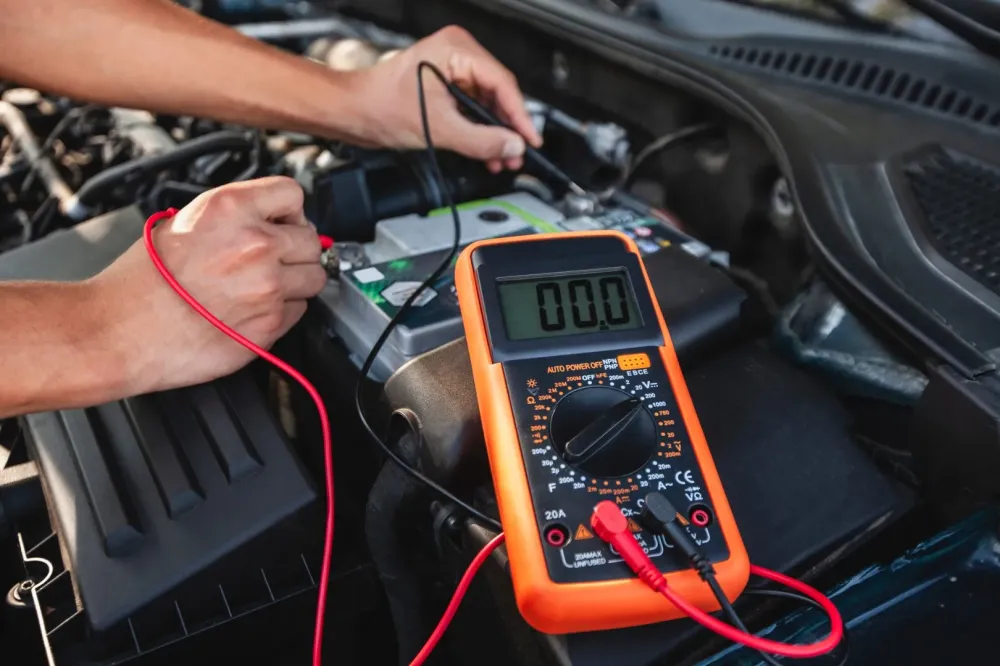 test ampérage batterie